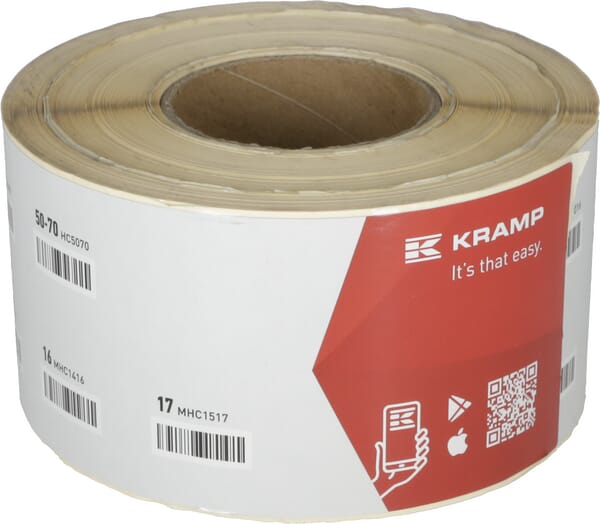 Nálepky s čárovými kódy na držák hadicových spon HCSET670