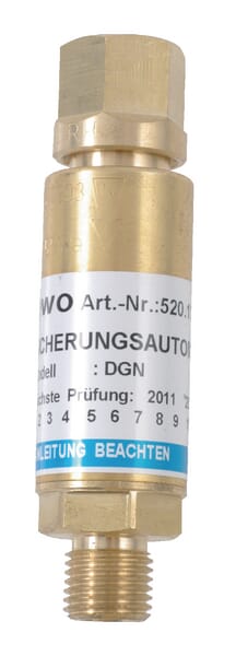 Zpětný ventil kyslíku