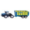 S01947 New Holland with silage trailer