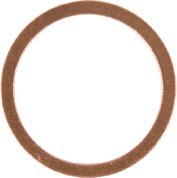 Měděná podložka 22 x 27 x 1,5 mm