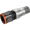 Premium connector with anti-kink - 13mm (1/2") and 16mm (5/8") - Gardena