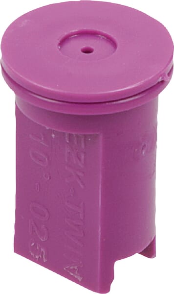 Buse à double injection d'air EZK TWN 110° 25 violet plastique MMAT · réf. EZKTWIN110025