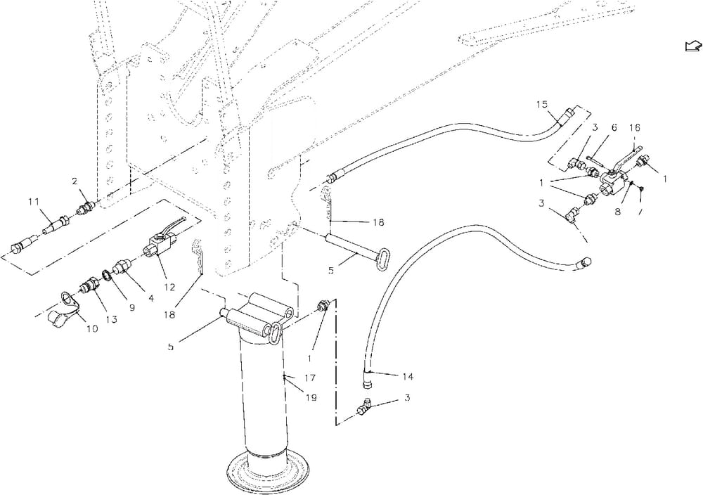 002 Hydraulický parkovací stojan