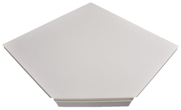 Policové dno, vnitřní úhel 90°