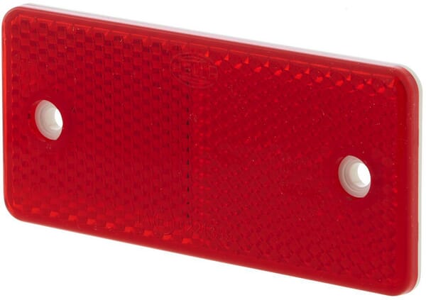 Catadioptre rectangle rouge 94x44mm à visser — réf. 8RA003326001