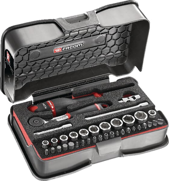 Jeu de 37 douilles 1/4" · réf. R1616M6PB