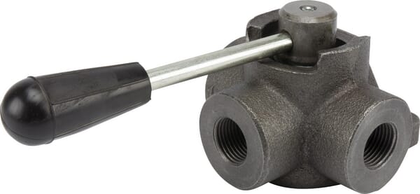 Vanne a 3 voies T 1/2 BSP vue 2