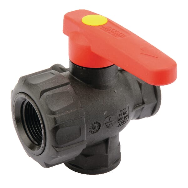 Vanne b.sph. 1" 3v., 1s.ten. vue 3