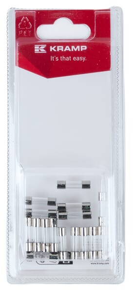 Fusible 20mm, verre (16) — réf. KRGLASSFUSES01P16B