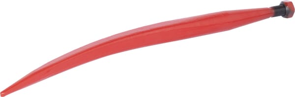 Dent de chargeur, courbée, section carrée 35,5x585mm, pointe pointue avec écrou M20x1,5mm, rouge · réf. 519360021