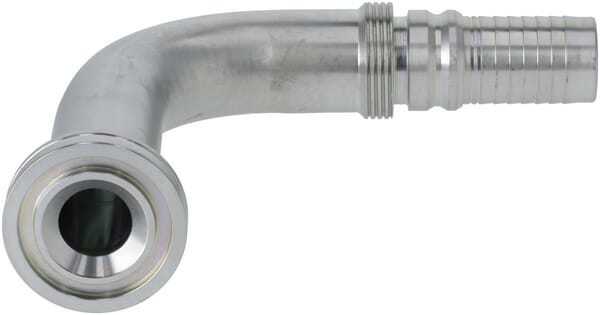 Raccord à sertir 4SH-DN25 avec bride ø47,6 mm 90° H125 · réf. SFSH251690H125G2