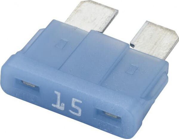 Fusible lame standard 12V 15A longueur 18,8mm bleu pack 10x Hella · réf. 8JS711683102