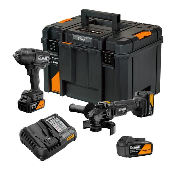 Kit 2 outils XR 18V : meuleuse + boulonneuse · réf. DCK2225MP2TQW