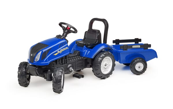 Tracteur NH avec remorque et capot ouvrant — réf. F3080AB