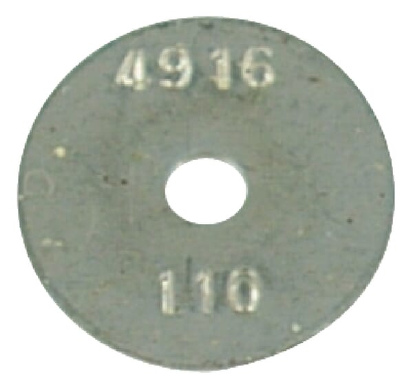 Plaque de dosage 22 inox · réf. CP491622