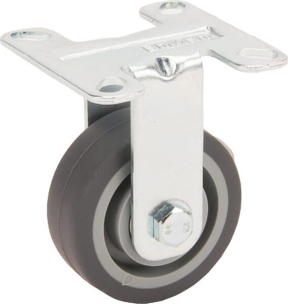 Roue fixe rigide Ø50x19mm, Fixation de plaque: 55x55mm Load: 40kg Tente — réf. 2478PJP050P41