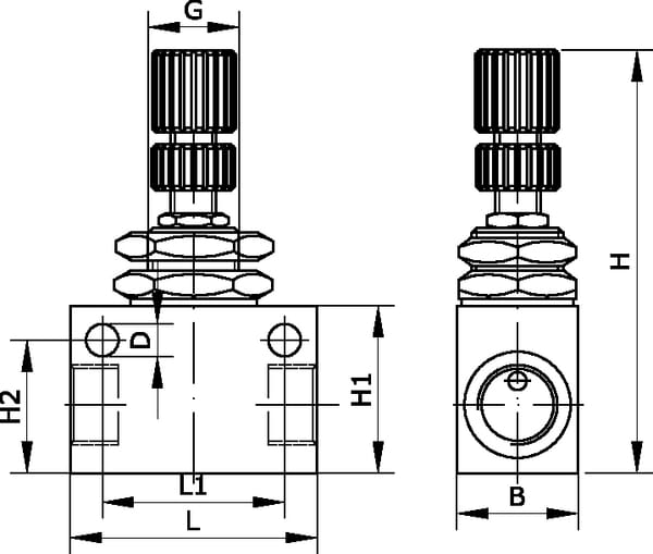 Étrangleur de débit 1/8" vue 3