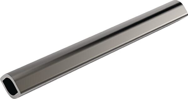 Tube profilé extérieur AW21S, AW35, AW36, couleur citron, diamètre 48x40x4 mm, longueur : 1 500 mm — réf. 6204804150
