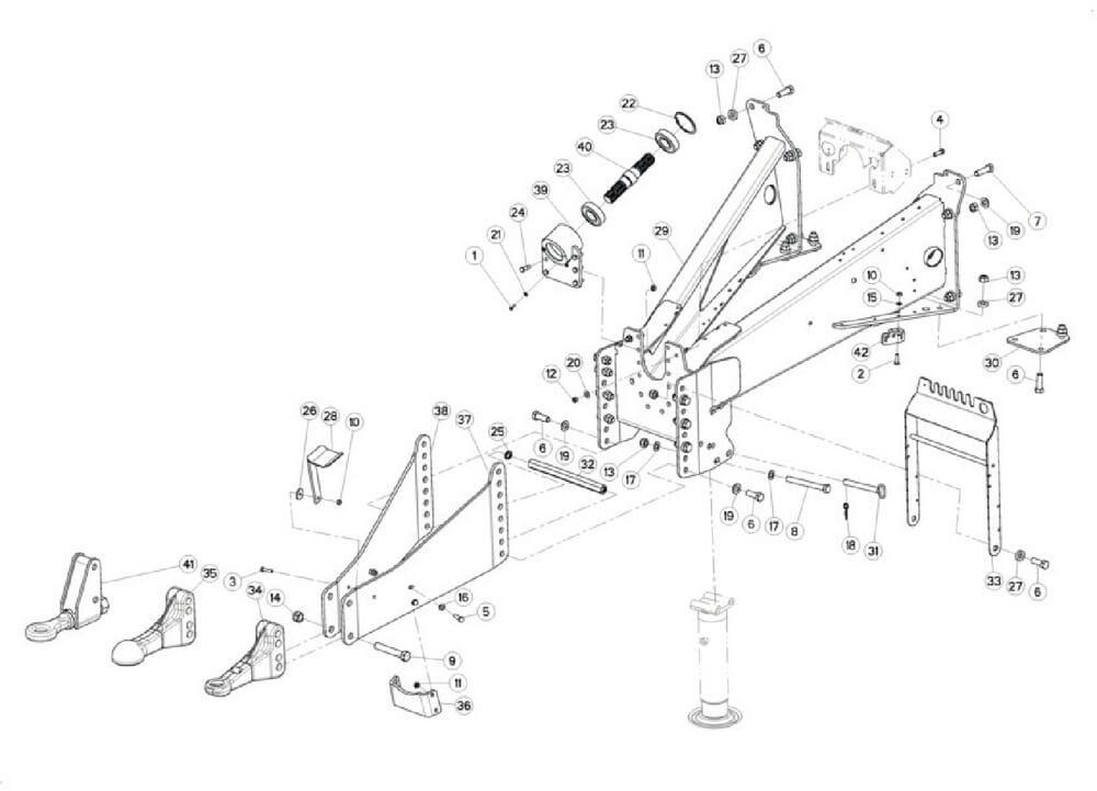 001 Závěsné zařízení, rám