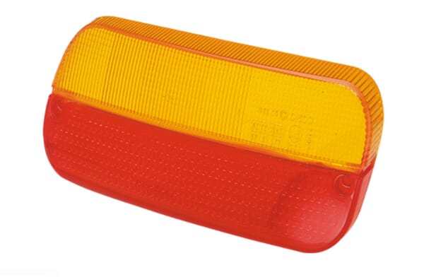 Lentille de feu, rouge/transparent/orange arrière Cobo — réf. 1008130