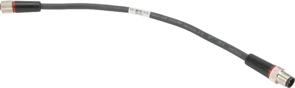 Câble 0,25m M12 rouge · réf. 0301081