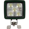 Work light LED, 67W, 5600lm, square, white, 108x80x97mm Deutsch plug, Wide flood, 20 LED's, Kramp