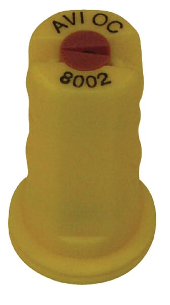 Buse de bordure à injection d'air  AVI OC 80° 02 jaune céramique Albuz  ZNT · réf. AVIOC8002