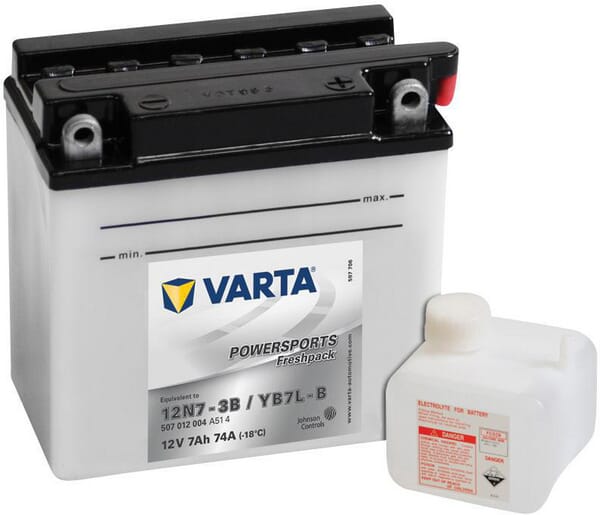 Startbatteri Varta 12V 7Ah 74A - Bilbatterier och Fordonsbatterier - 507012007I314PS - 1