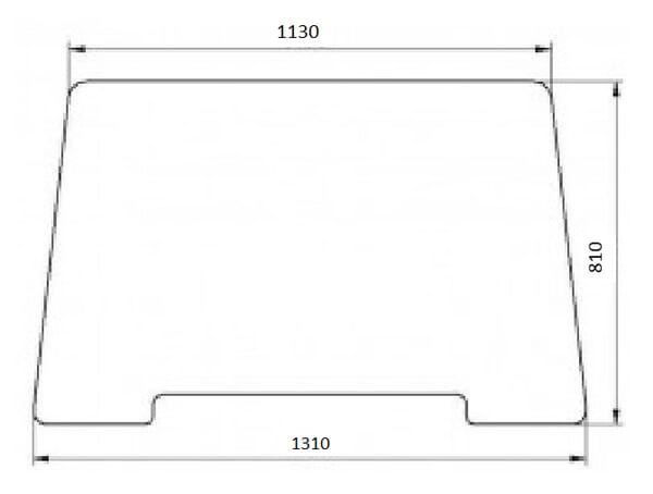 Vitre avant supérieure — réf. 87304257N