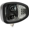 Headlight LED, RH heavy duty, 22/32W, rectangular, 12-24V, 240x127x164mm, Deutsch 6-pin, Heated, High beam/Low beam, Kramp