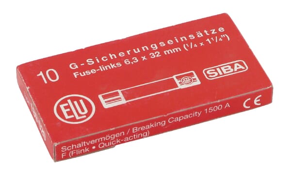Fusible 500V 16A longueur 32mm Benning · réf. 749770