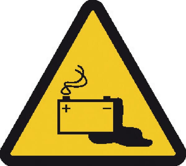 Příkazové a zákazové značky, Baterie