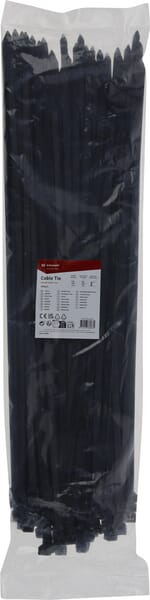 Collier de serrage 9x526mm, noir, 100pcs — réf. TR0190526BLA
