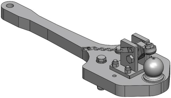 Plaque de support 80 mm vue 2