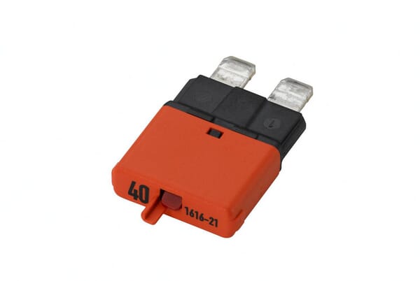 Fusible réinitialisation manuelle thermique 32V 40A longueur 32,2mm orange Hella · réf. 8JS174320071