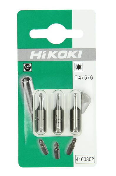 Embouts Torx 1/4" T4/T5/T6-25 mm (3x) · réf. 4100302