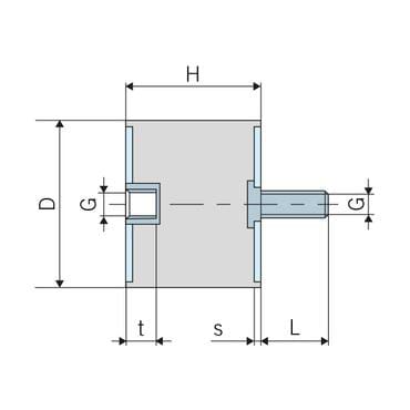 Silent bloc TYPE B vue 5