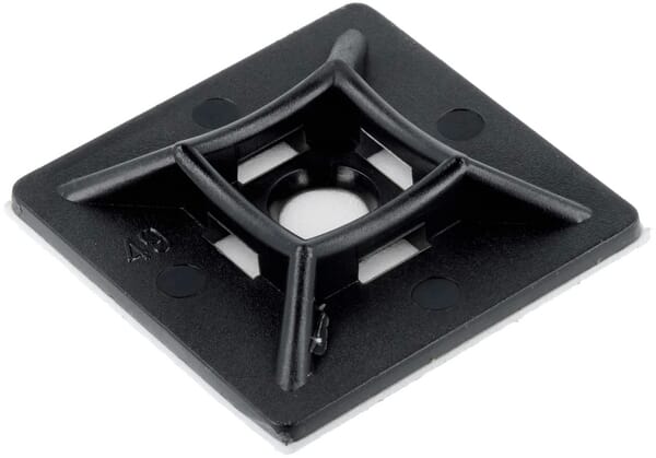 Lepicí úchytka kabelového stahovacího pásku, 4,8 mm, 100 ks