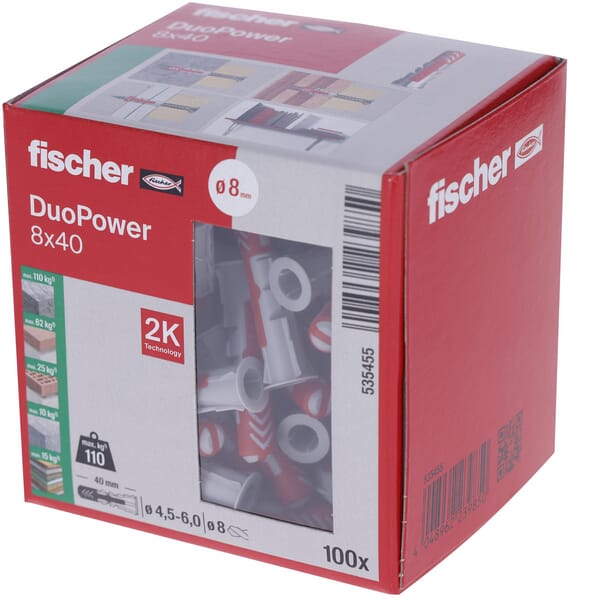 Prise Duopower 8x40 100 pcs · réf. 535455