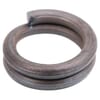 Securing spring of rubber belt bar