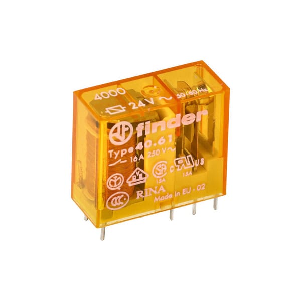 PCB/Connecteur enfichable 5 mm brochage 1NO 16 A/230 V CA/AgSnO2 · réf. 406182304300