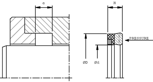 Joint de tige 71x56x11,5mm Hallite vue 3
