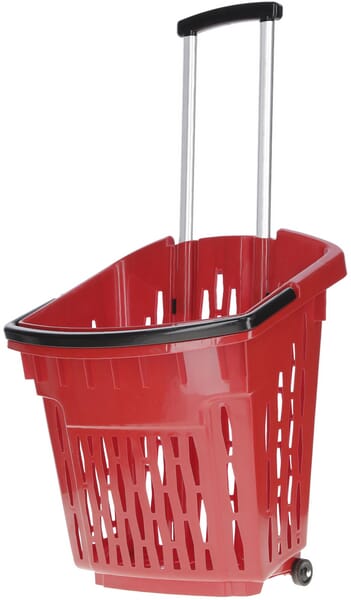 Panier plastique rouge/noir 457x350x550mm · réf. 1584000120