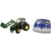 S06795 John Deere 7310R med frontlæsser og Bluetooth app-styring, inkluderer fjernbetjening