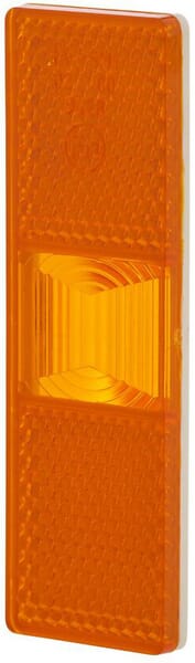 Catadioptre rectangle jaune à clipser Hella · réf. 8RA964292001