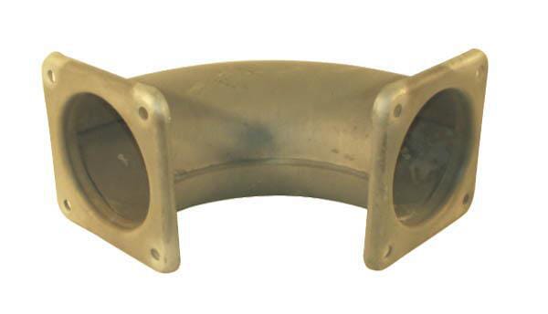 Oblouk 90° + 2xpříruba 6"