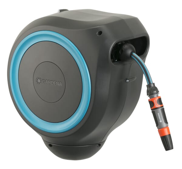 Nástěnný navíják hadic RollUp S, 15 m 1/2", včetně postřikovače