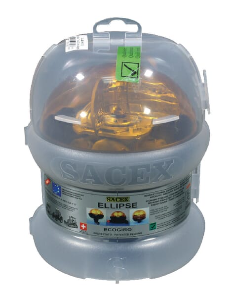 Gyrophare magnétique 21W, 12/24V, Elipse par Sacex — réf. AUEM122423