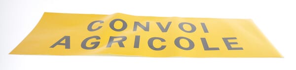 Panneau CONVOI AGRICOLE adhésif classe 2 1200 x 400 mm · réf. 488883