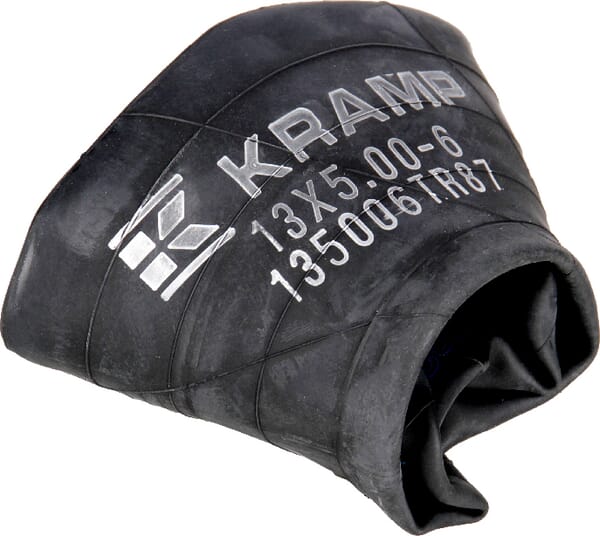 Chambre à air pour jante de Ø 6", 13x5.00-6, valve courbée 90° TR87, Kramp — réf. 135006TR87